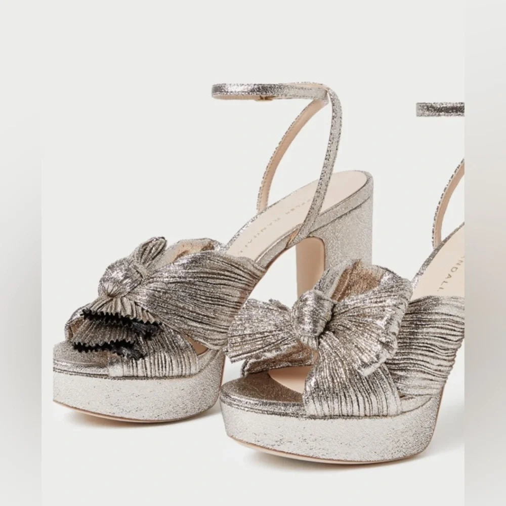 LOEFFLER RANDALL
NATALIA PLEATED PLATFORM SANDAL - CHAMPAGNE - Picture 4 of 9